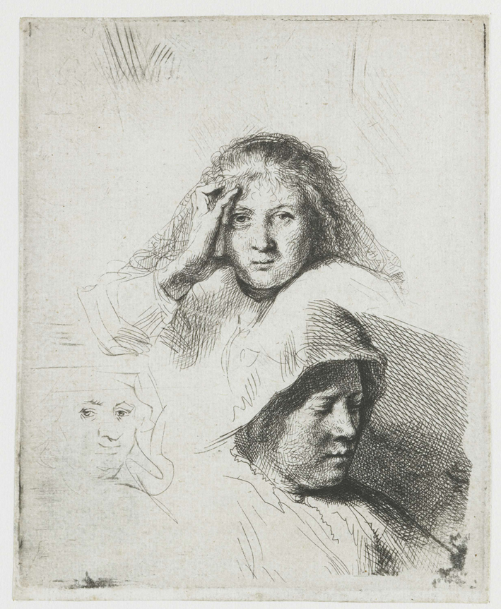  伦勃朗·梵·莱茵 Rembrandt van Rijn——萨斯基亚肖像画的草图